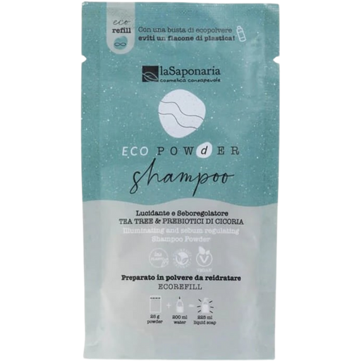 EcoPowder Refill Shampoo drzewo herbaciane i cukoria - 25 g