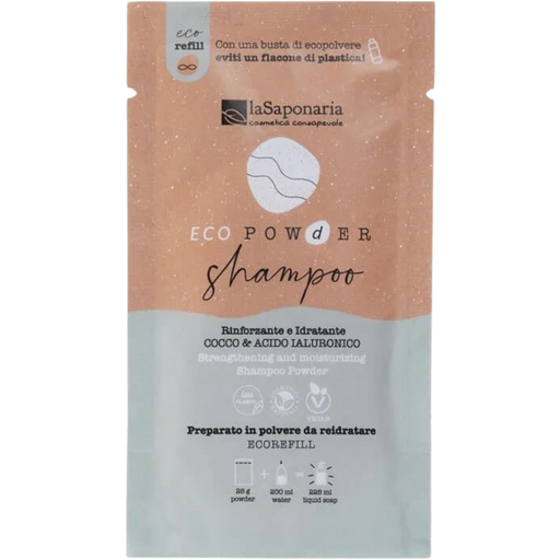 EcoPowder Шампоан за допълване Кокос & Хиалуронова киселина - 25 г