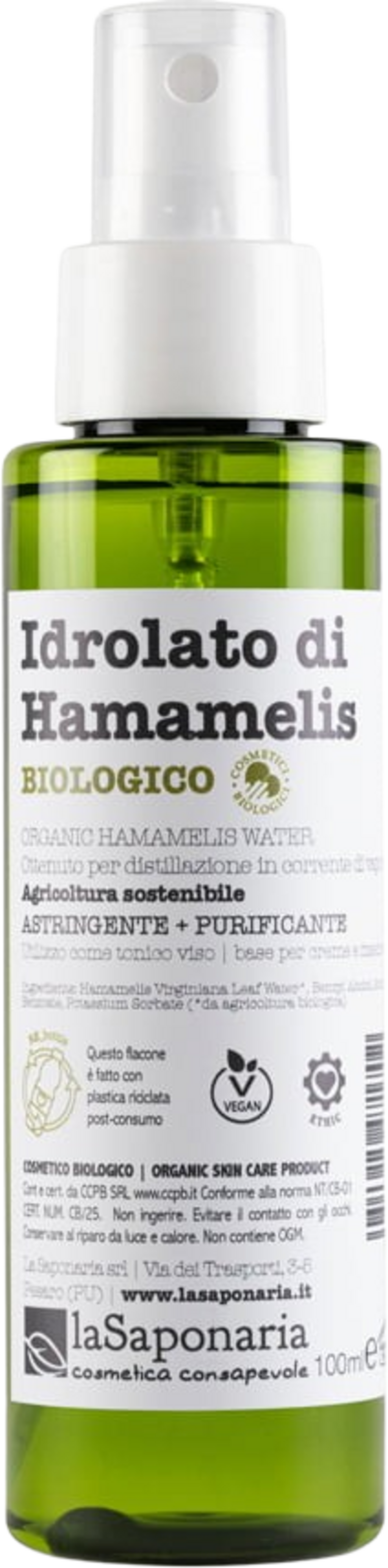 Idrolato di Hamamelis Bio - 100 ml