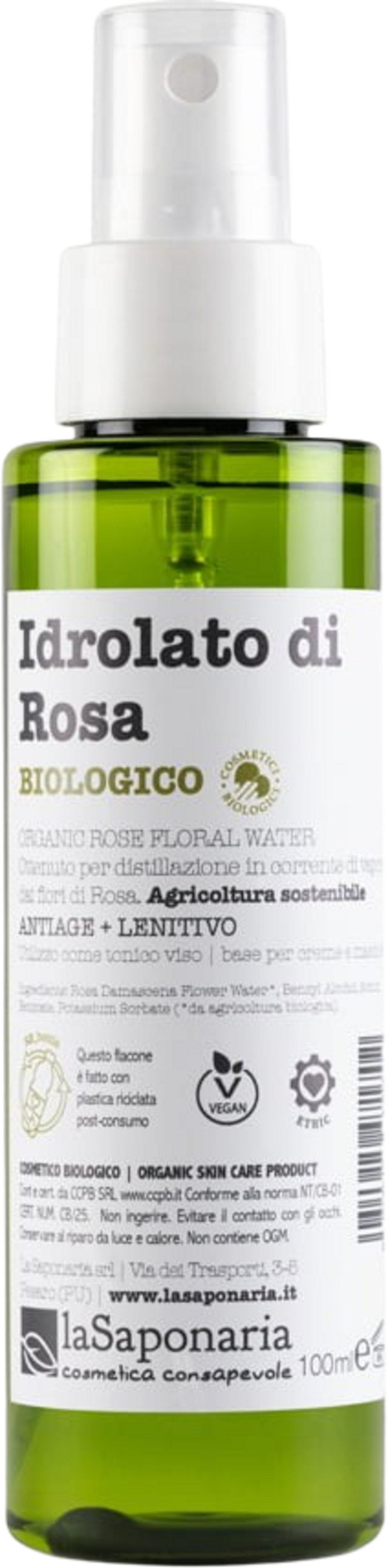 La Saponaria Hidrosol de rosa Bio - 100 ml