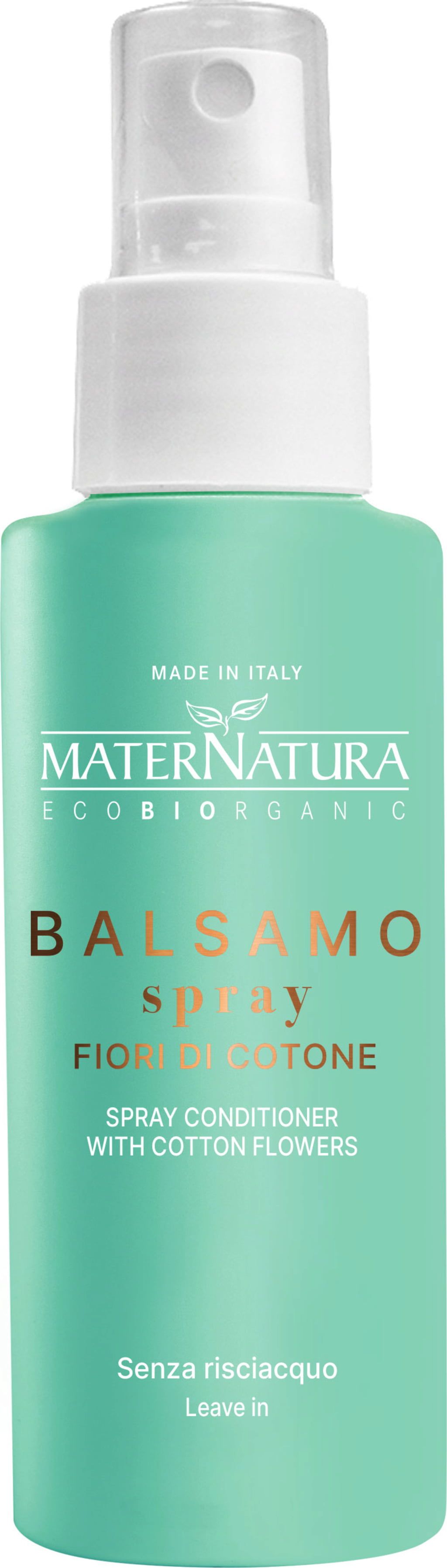 MaterNatura Balsamo Spray Capelli ai Fiori di Cotone - 150 ml