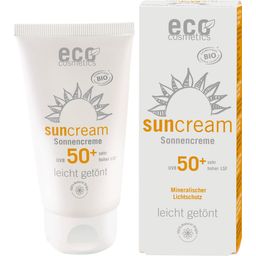 eco cosmetics Napvédő krém FF50+, enyhén színezett
