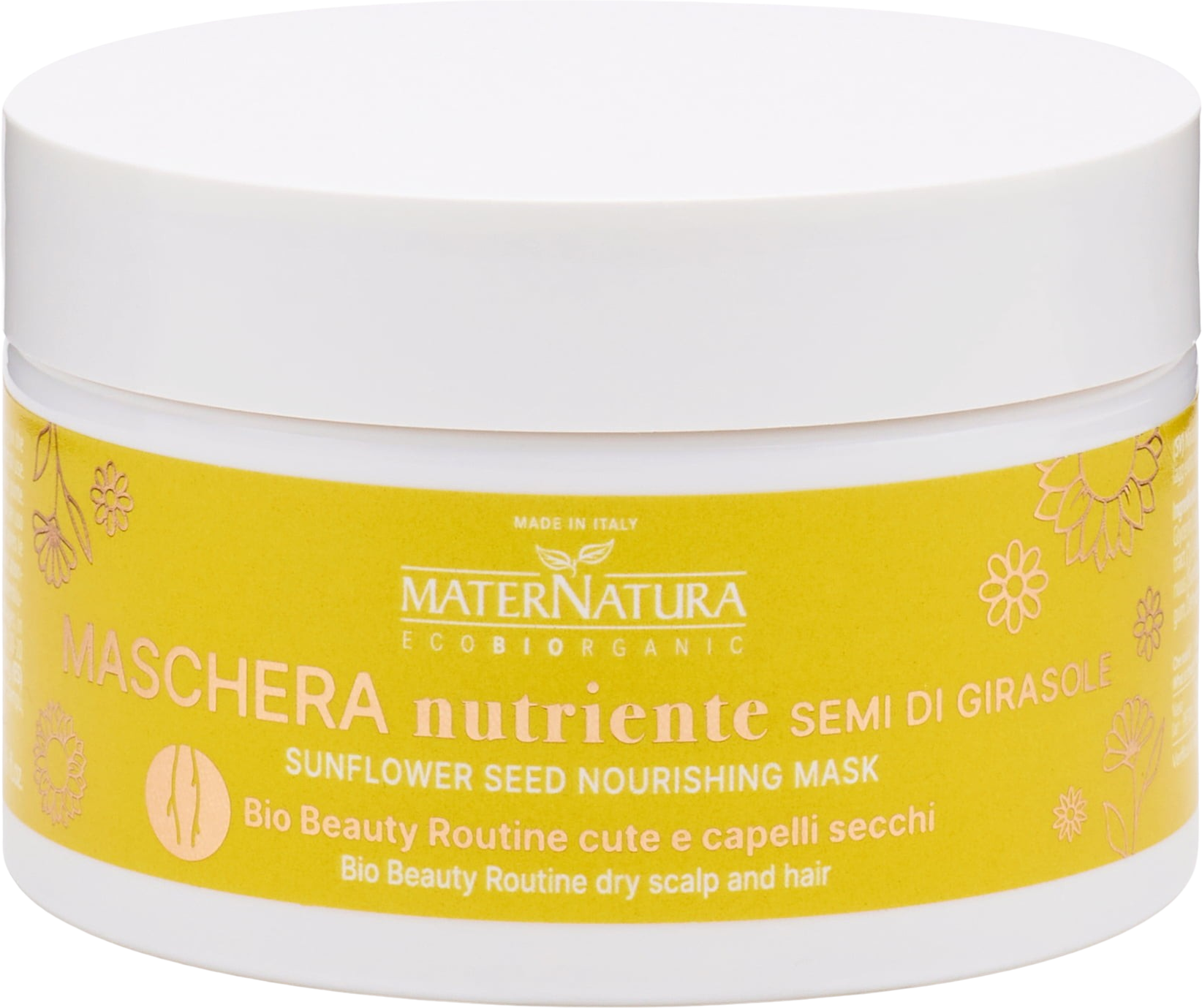 MaterNatura Haarmaske mit Sonnenblumenkernöl - 200 ml
