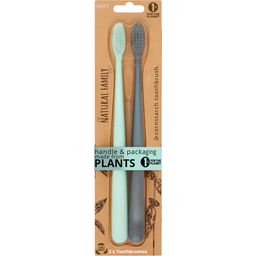 Natural Family CO. Twin Pack Bio Toothbrush