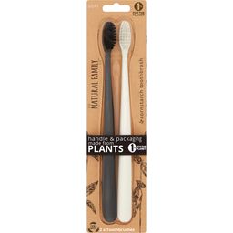 Natural Family CO. Organic Toothbrush Twin Pack