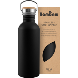 Bambaw Edelstahlflasche 500 ml - Jet Black