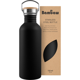 Bambaw Edelstahlflasche 750 ml - Jet Black