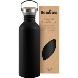 Bambaw Stainless Steel Bottle, 750 ml  - Jet Black