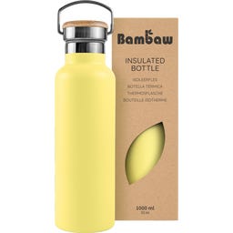 Insulated Stainless Steel Bottle, 1000 ml  - Yellow Beam