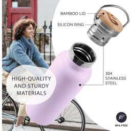 Bambaw Thermos in Acciaio Inossidabile, 500 ml - Lavender Haze