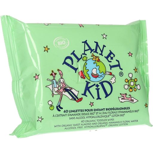 Planet Kid Lingettes Biodégradables - 40 pièces