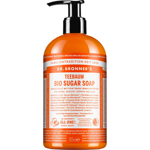 Dr. Bronner's Teebaum Sugar Soap - 355 ml