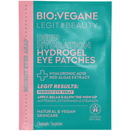 BIO:VÉGANE Legit Beauty Deep Hydration Hydrogel Eye Patches - 2 pièces