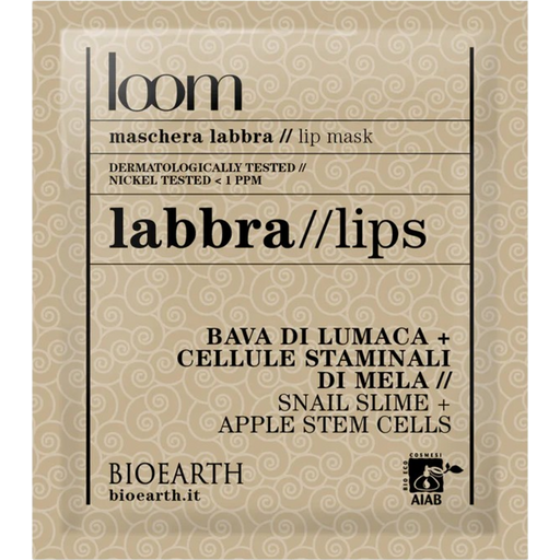 bioearth Masque Lèvres en Tissu Loom - 3 ml