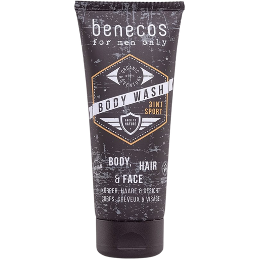 benecos Body Wash Sport 3in1 for men only - 200 ml