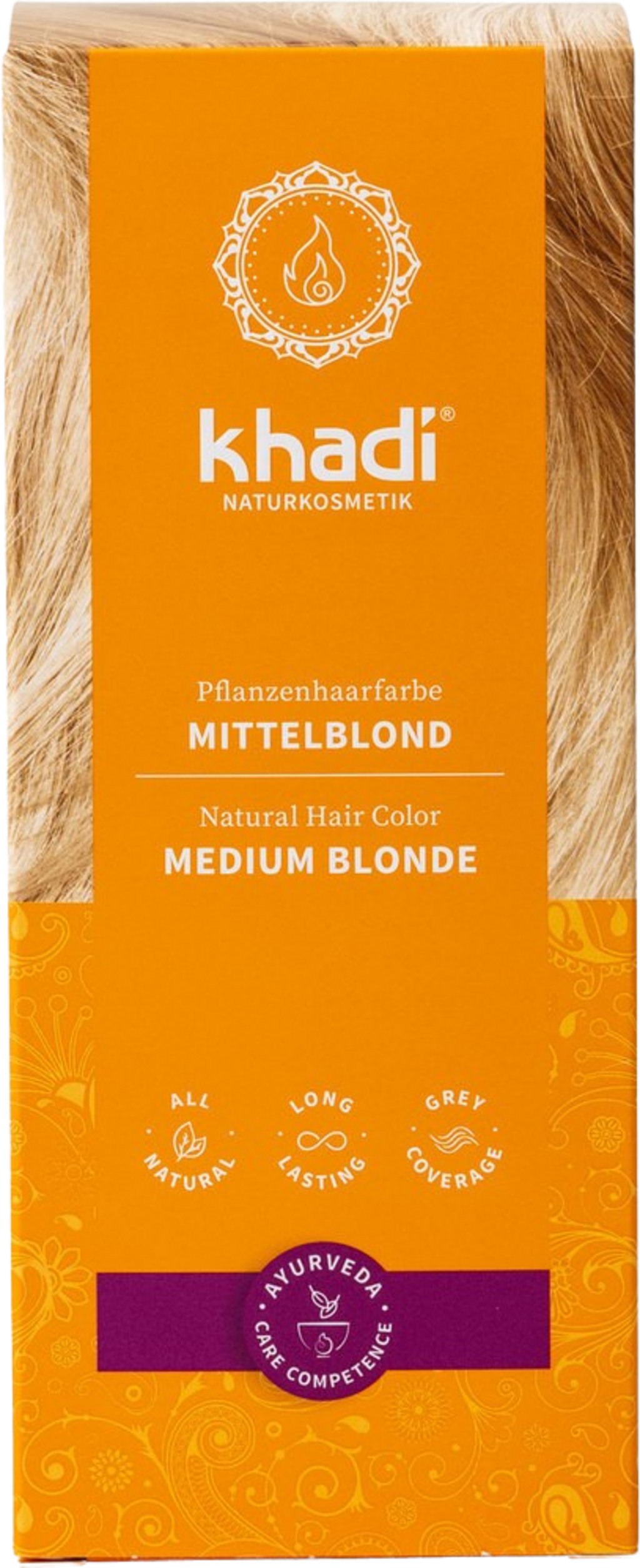 Khadi® Plantaardige haarverf Medium Blond - 100 g