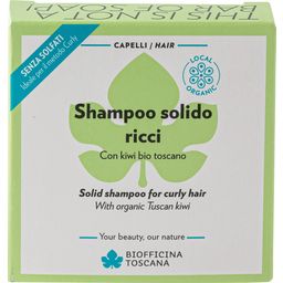 Biofficina Toscana Szampon w kostce do włosów kręconych - 80 g