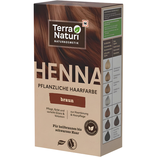 Terra Naturi Henna rastlinná farba na vlasy - hnedá - 100 g