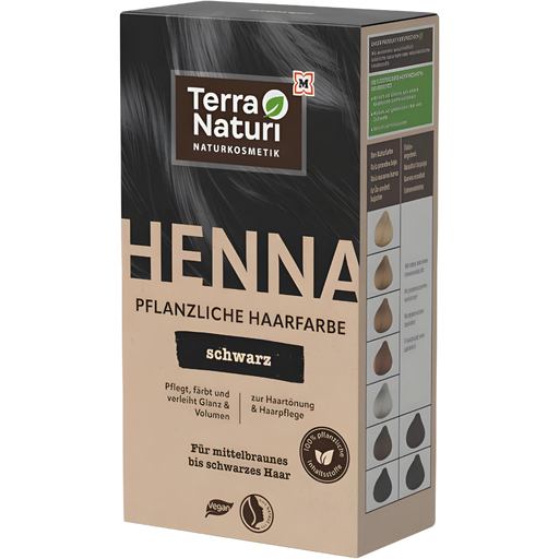 Terra Naturi Henna Plantaardige Haarkleuring Zwart - 100 g