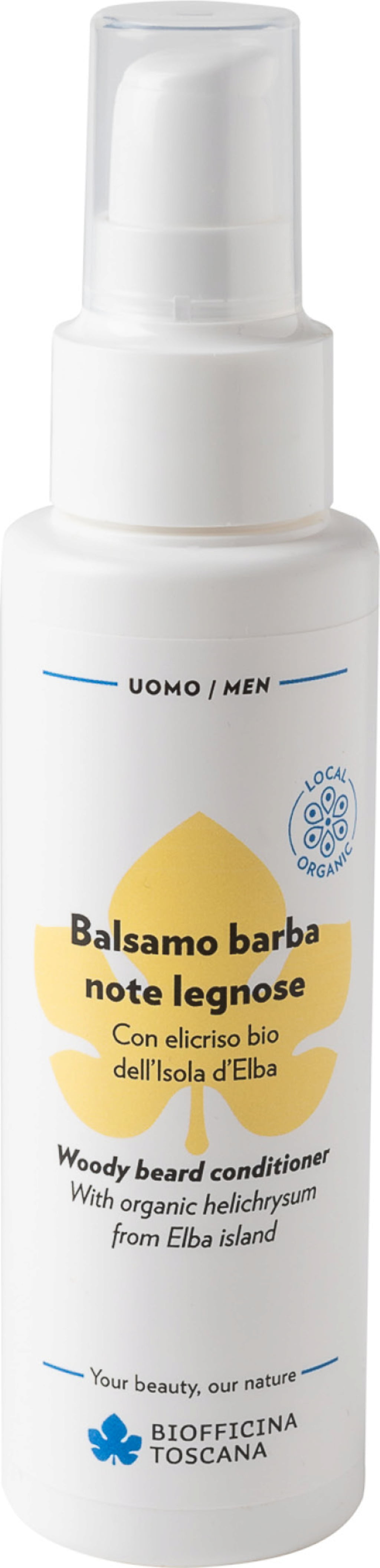 Biofficina Toscana uomo Balsamo Barba - Note legnose