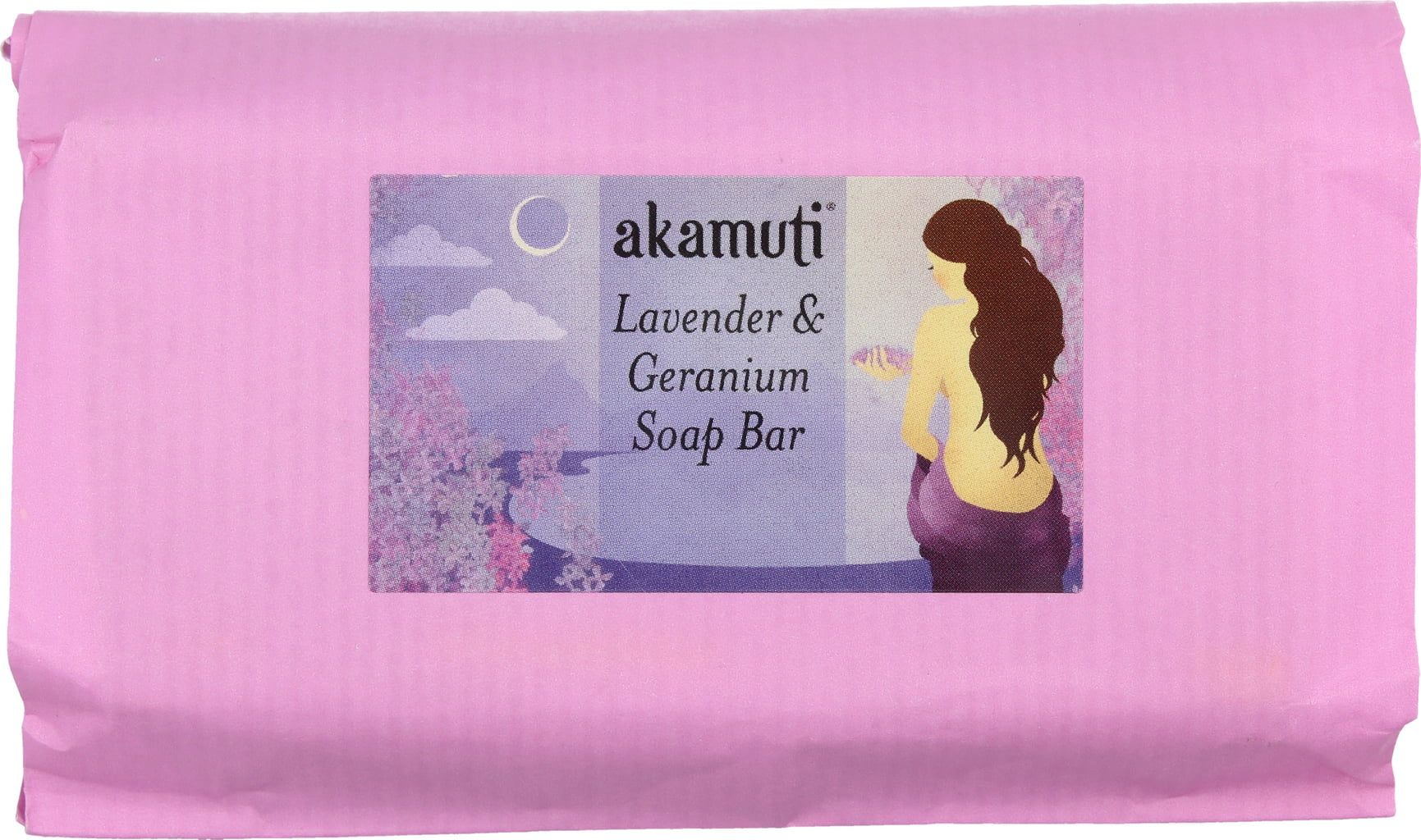 akamuti Lavender & Geranium Soap Bar - 100 g