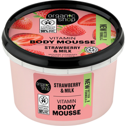 Organic Shop Vitamin Body Mousse Strawberry & Milk - 250 ml