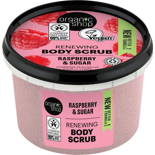 Organic Shop Renewing Body Scrub Raspberry & Sugar - 250 мл