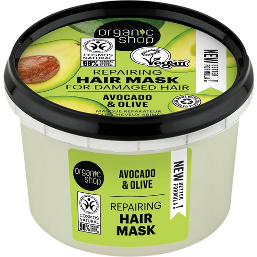 Organic Shop Repairing Hair Mask Avocado & Olive - 250 мл