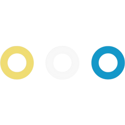 Soulbottle Gumigyűrű 3db - Sárga, fehér és kék