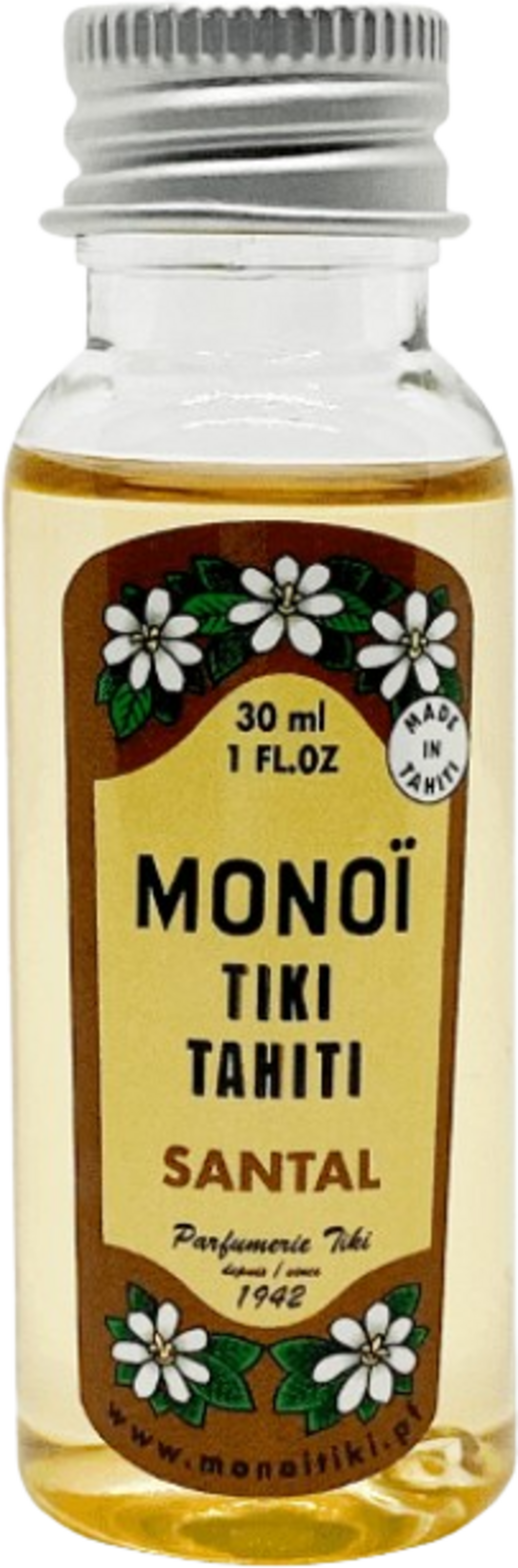 Coconut Monoi Tiki Tahiti Mini, Sandalwood (30 ml)