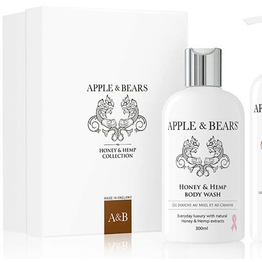 Apple & Bears Luxury Body Silk Gift Set Мед & Коноп