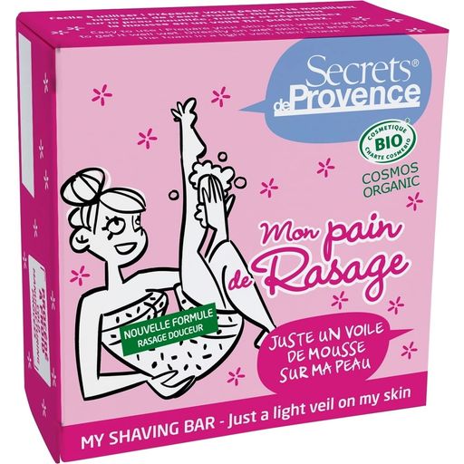 Secrets de Provence Pastilla Jabón Bio para Afeitado Mujeres - 90 g