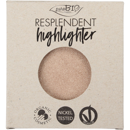 puroBIO cosmetics Resplendent Highlighter - náplň - 01 Champagne - náplň