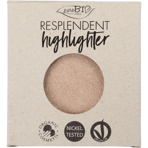 puroBIO cosmetics Resplendent Highlighter REFILL - 01 Champán (recambio)