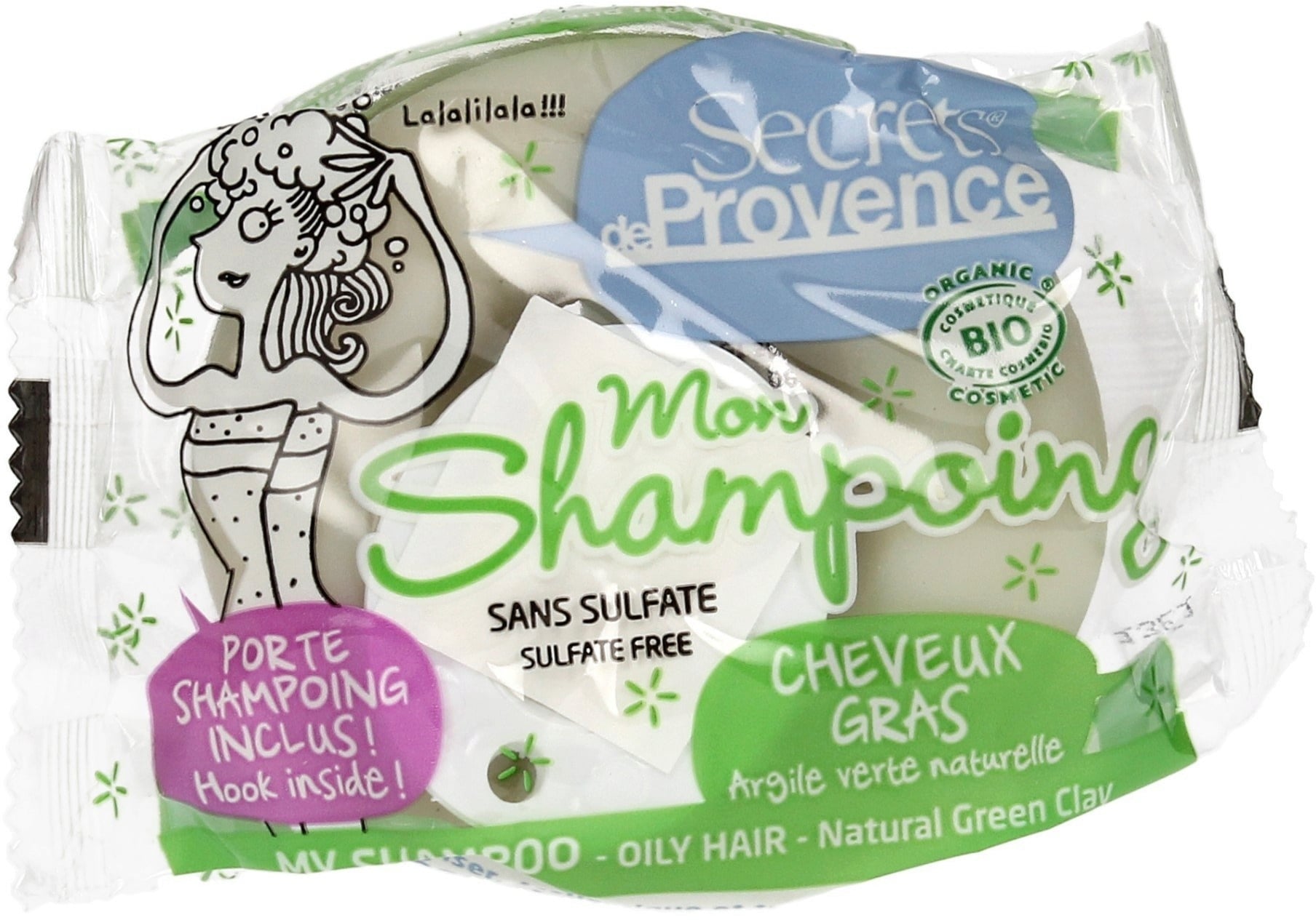 Organic Solid Shampoo for Oily Hair (with hook)