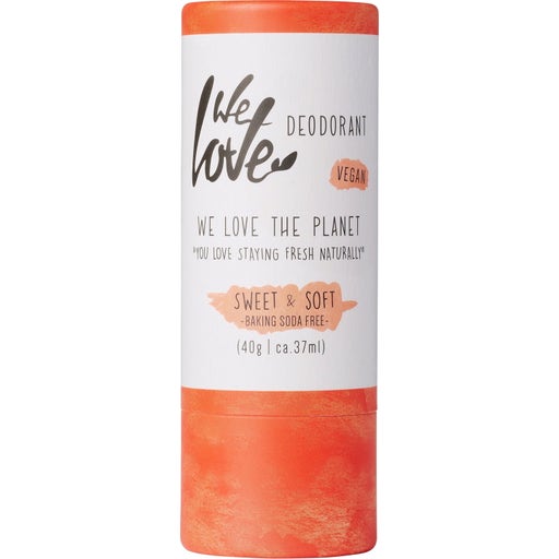 We Love The Planet Sweet & Soft Deodorant - Deodorante in stick, 40 g