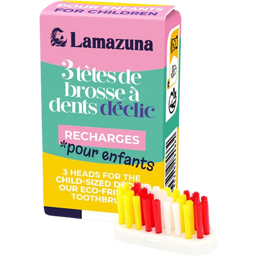 Lamazuna Set od 3 glave za dječje četkice za zube - 6 g