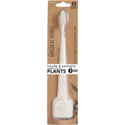 Natural Family CO. Organic Toothbrush & Stand - Ivory Desert