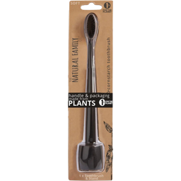 Natural Family CO. Bio Toothbrush & Stand - Pirate Black