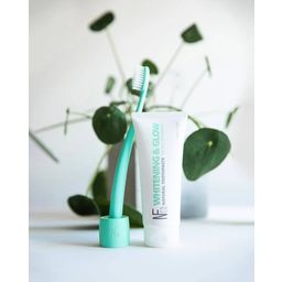 Natural Family CO. Organic Toothbrush & Stand - Rivermint