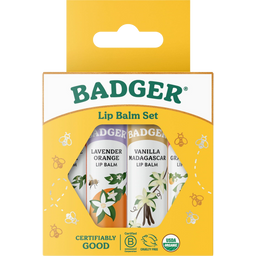 Badger Balm Classic Lipstick Set Gold - 1 zestaw