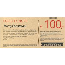 Nice Christmas - Tarjeta Regalo de Papel Reciclado Ecológico - 1 unidad