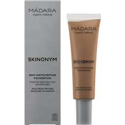 MÁDARA Organic Skincare SKINONYM Semi-Matte Peptide Foundation - 80 Fudge