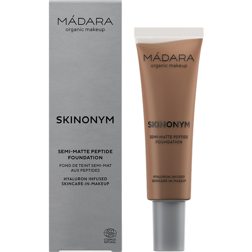 MÁDARA Organic Skincare SKINONYM Semi-Matte Peptide Foundation - 85 Umber