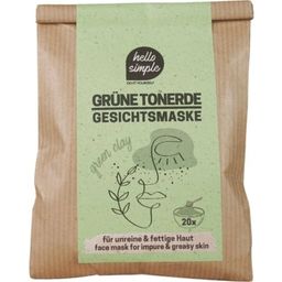 hello simple Zero Waste Face Mask Green Clay - 120 г