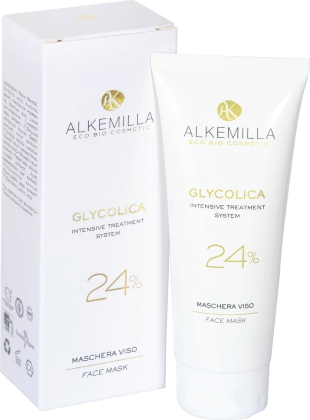 Alkemilla Eco Bio Cosmetic Glycolica Maschera Viso 24% - 100 ml