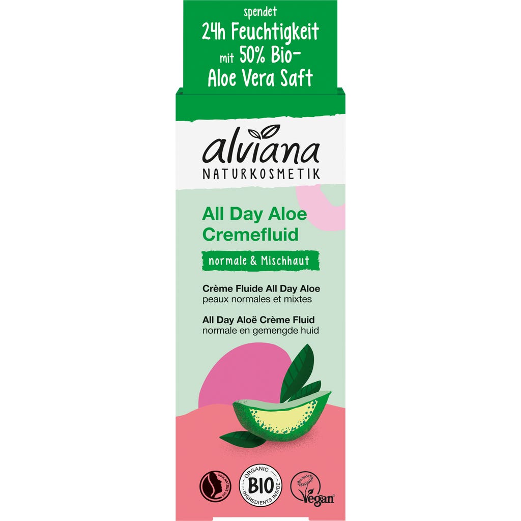 alviana Naturkosmetik All Day Aloe Cream Fluid, 50 ml - Ecco Verde