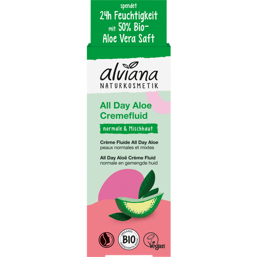 alviana Naturkosmetik Crema Fluida All Day Aloe - 50 ml