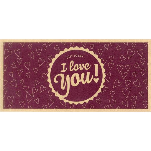 I Love You! - Tarjeta Regalo de Papel Reciclado Ecológico - I Love You! - Vale de Regalo
