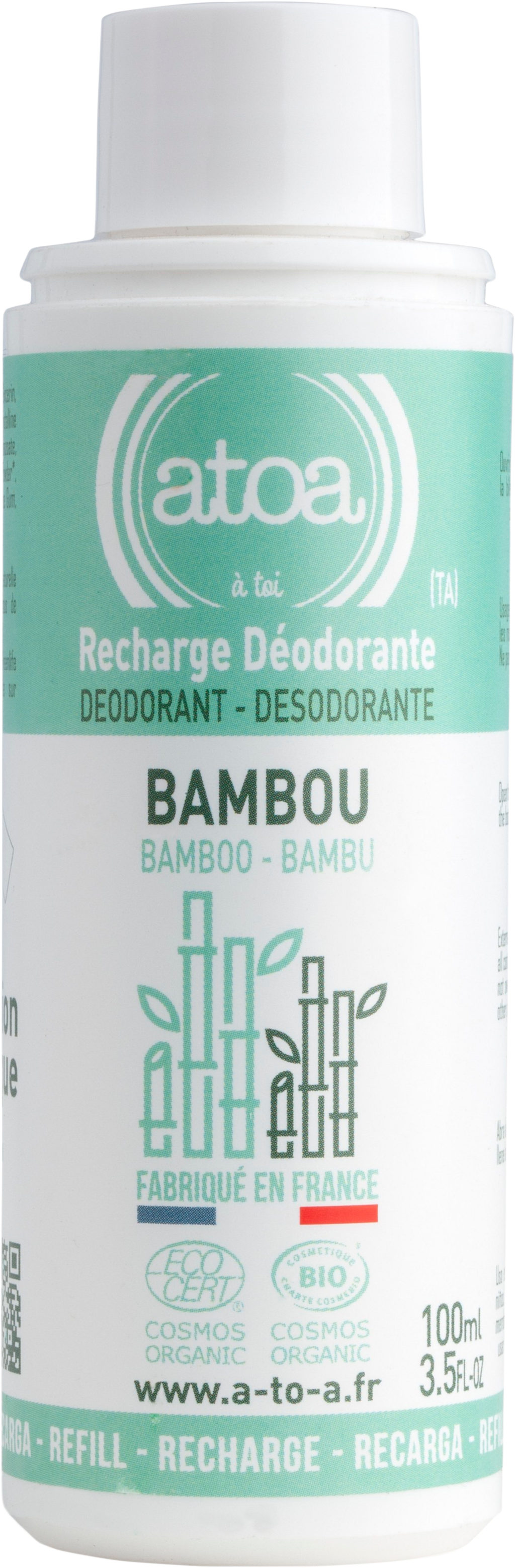 atoa Roll-on Deodorant Refill - Bambus